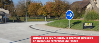 On parle de MCA ! Réalisation d’un giratoire en béton