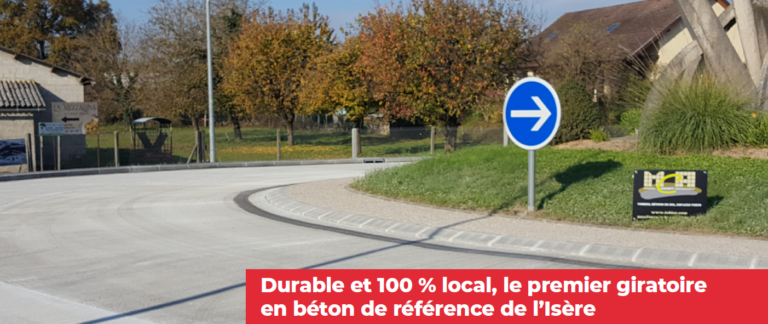 On parle de MCA ! Réalisation d&rsquo;un giratoire en béton